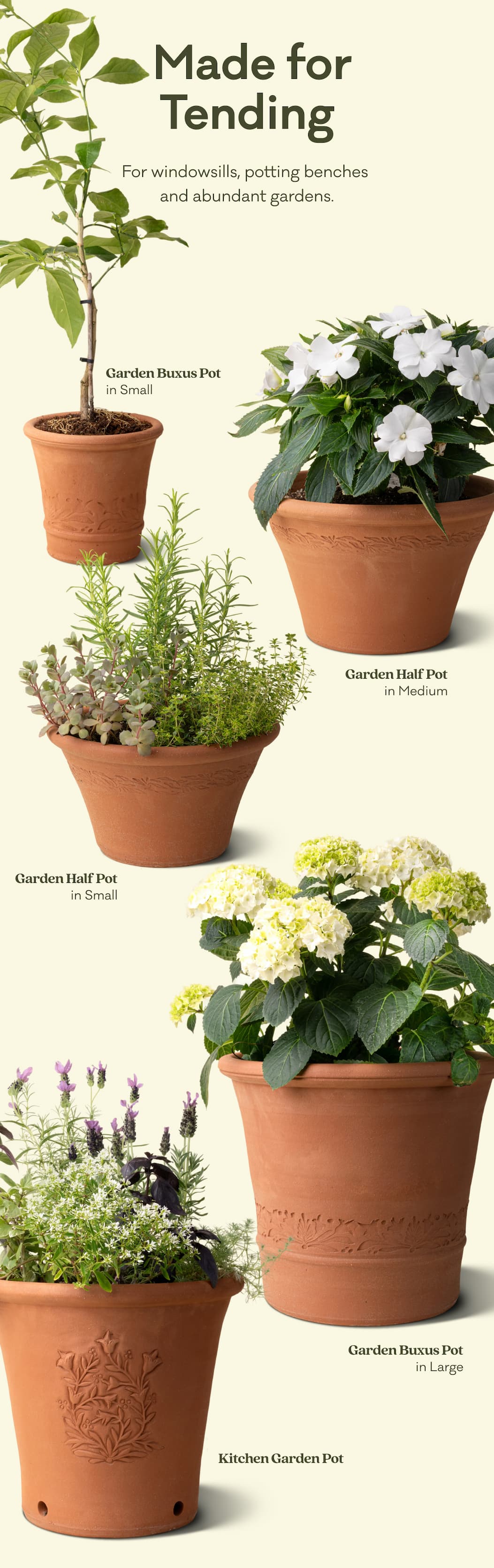 Made for Tending - For windowsills, potting benches  and abundant gardens.