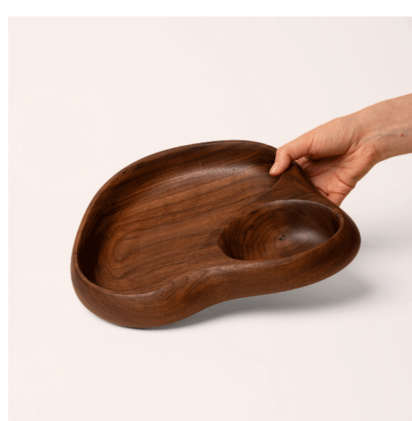 Sculptural Wood Tray