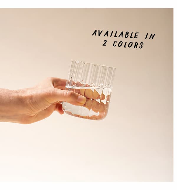 Fluted Glassware Tumbler