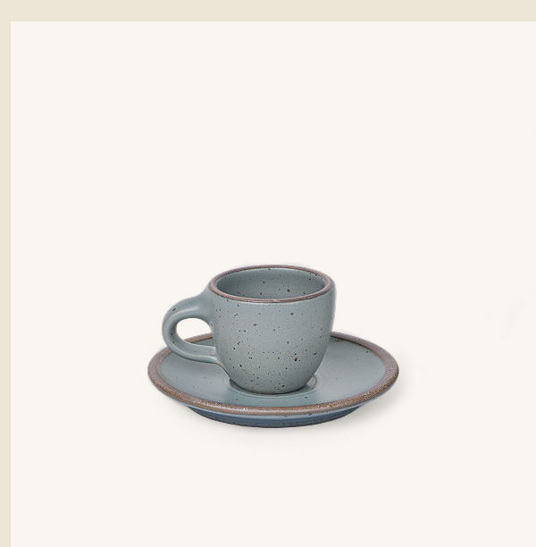 Espresso Cup and Saucer in Heron