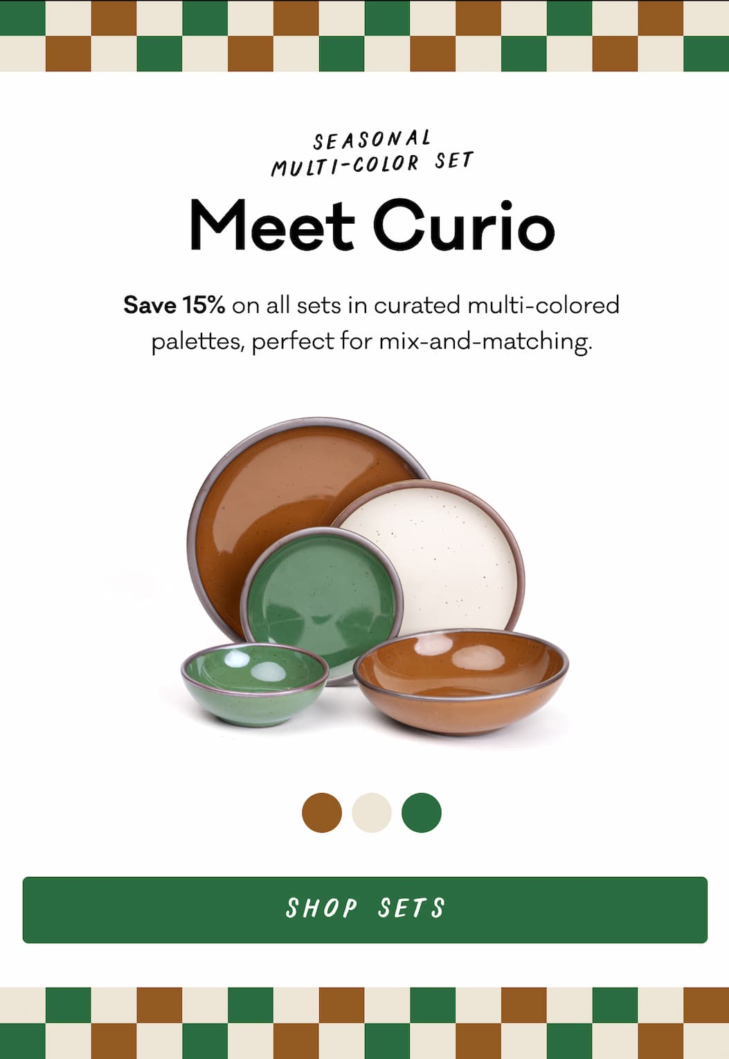Seasonal Multi-color set - Meet Curio - Save 15% on all sets in curated multi-colored palettes, perfect for mix-and-matching. - Shop Sets Seasonal Multi-color set - Meet Curio - Save 15% on all sets in curated multi-colored palettes, perfect for mix-and-matching. - Shop Sets