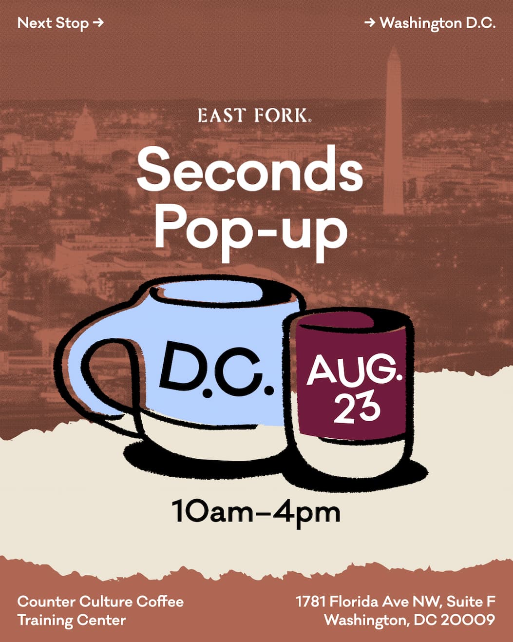 Seconds Pop-up, D.C. August 23rd 10am-4pm.  Seconds Pop-up, D.C. August 23rd 10am-4pm.