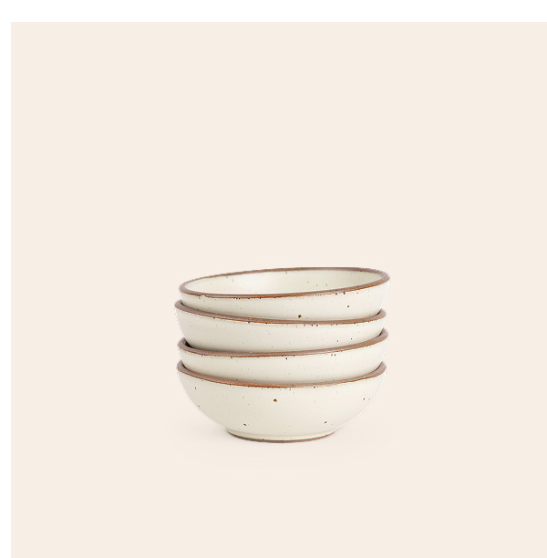 Breakfast Bowl 4-Pack in Panna Cotta