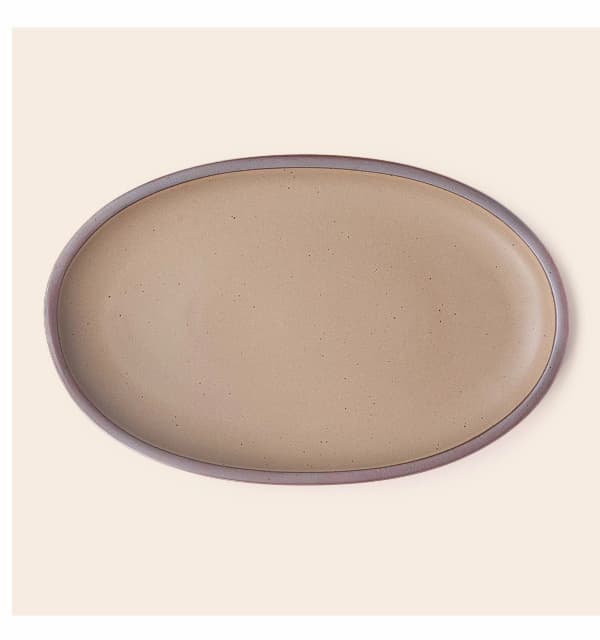 Oval Platter in Morel