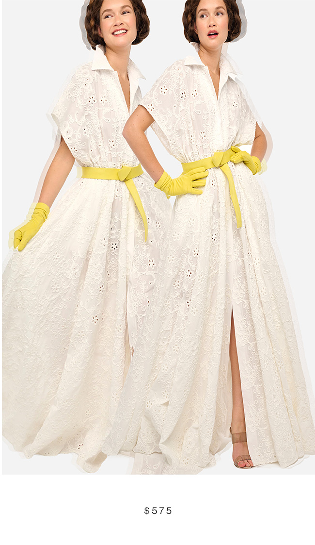 OVERSIZED SLEEVELESS NK FLARED GOWN