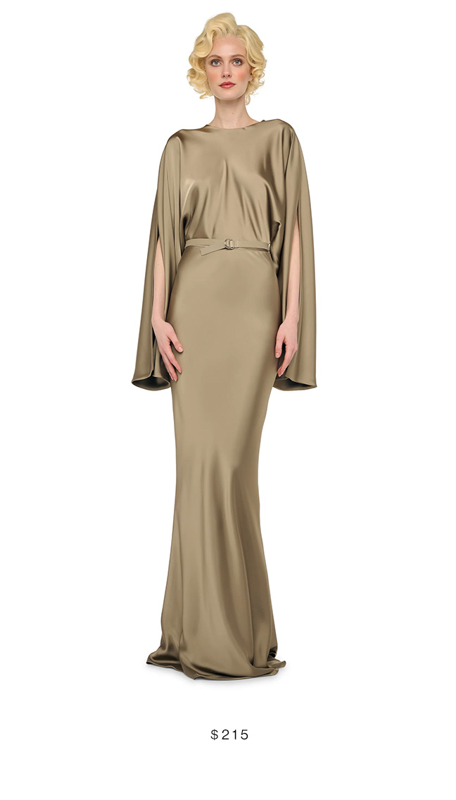 REVERSE OBIE GOWN LONG SLEEVE