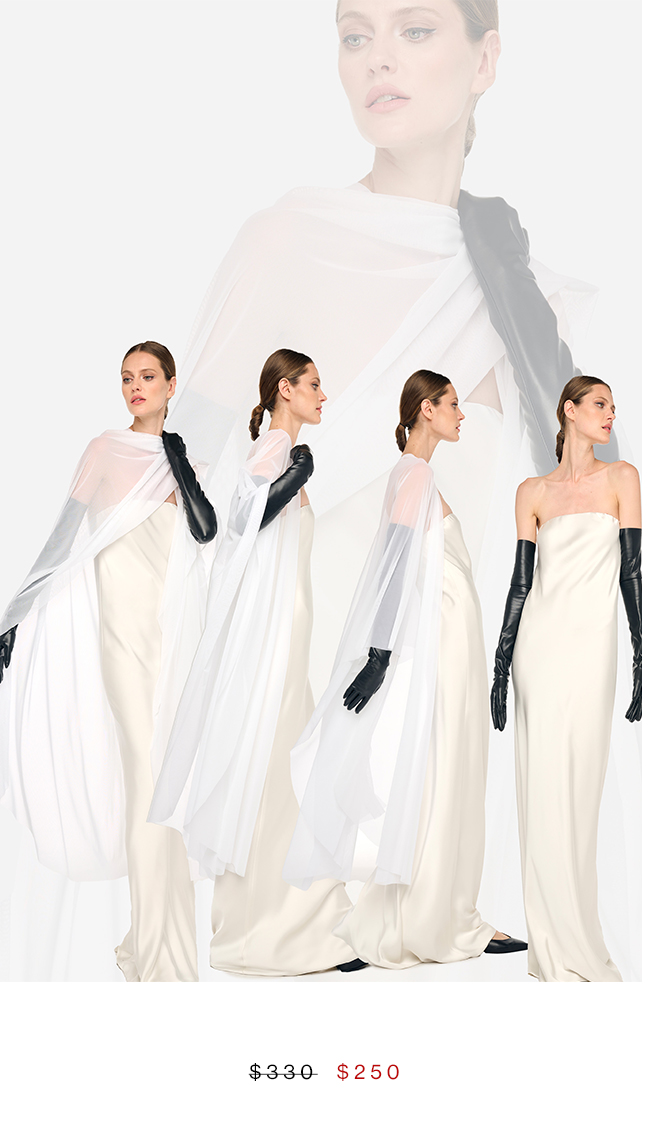 BIAS STRAPLESS GOWN