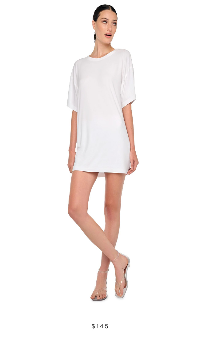 SHORT SLEEVE BOXY MINI DRESS