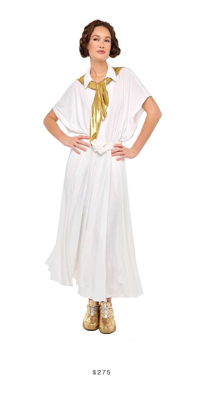 OVERSIZED SLEEVELESS NK FLARED DRESS