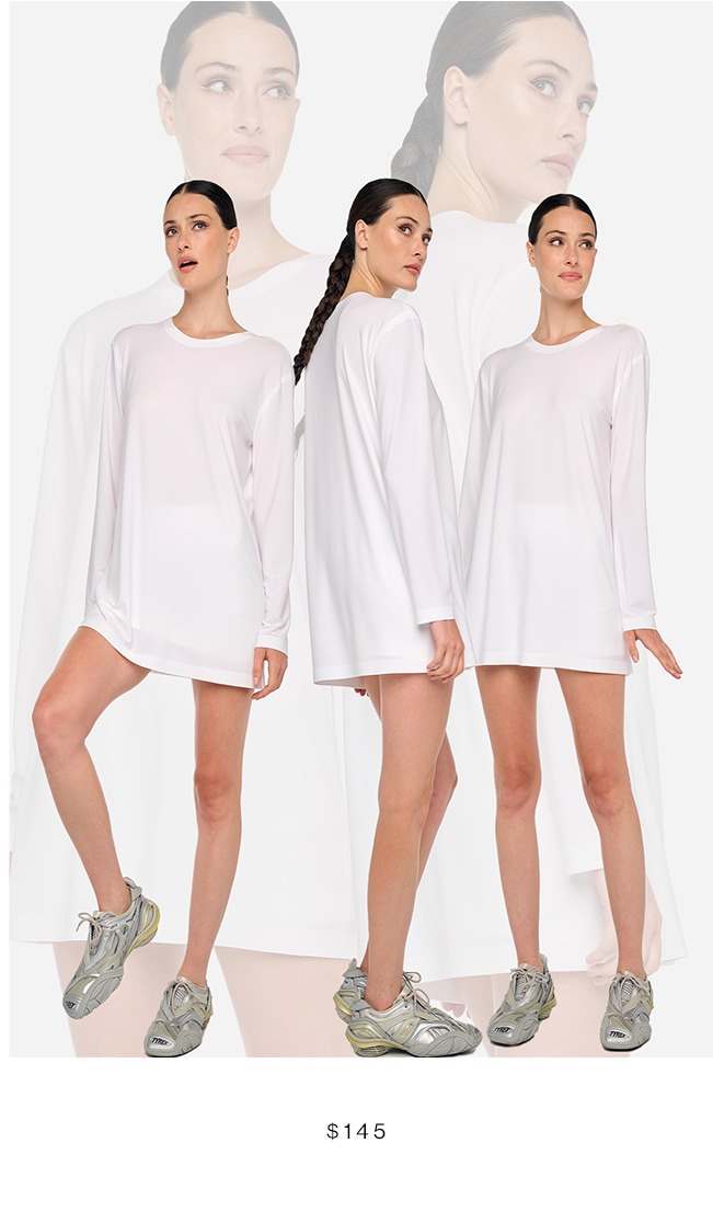 OVERSIZED LONG SLEEVE MINI DRESS