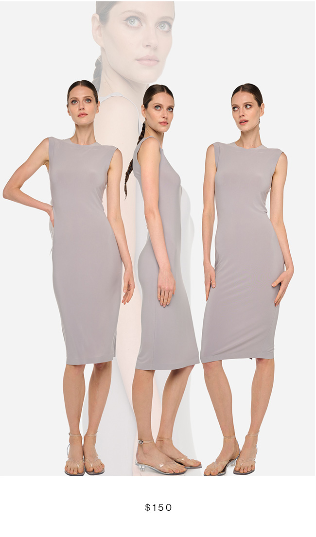 SLEEVELESS DRESS TO KNEE