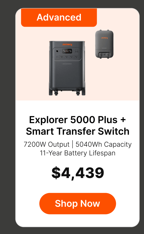 Explorer 5000 Plus + Smart Transfer Switch