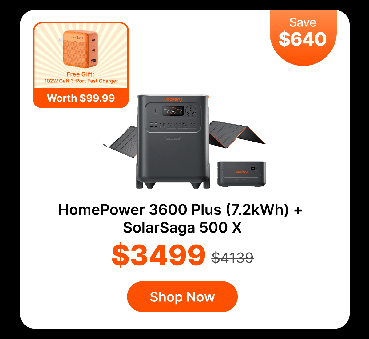 HomePower 3600 Plus (7.2kWh) +SolarSaga 500 X