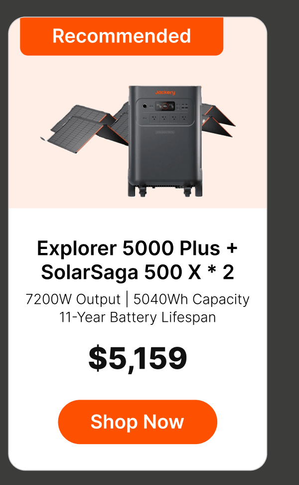 Explorer 5000 Plus + SolarSaga 500 X x 2