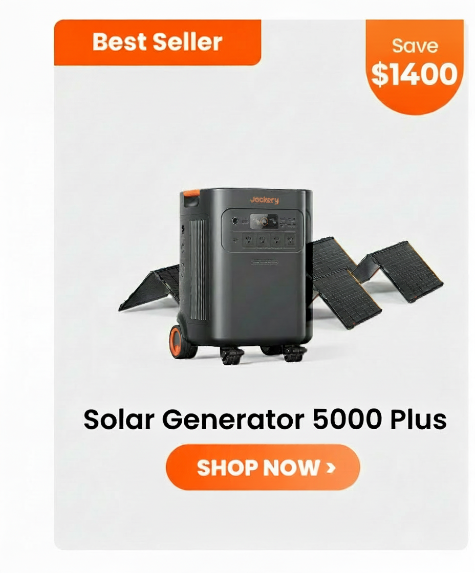 an image of a solar generator with a solar panel on top of it