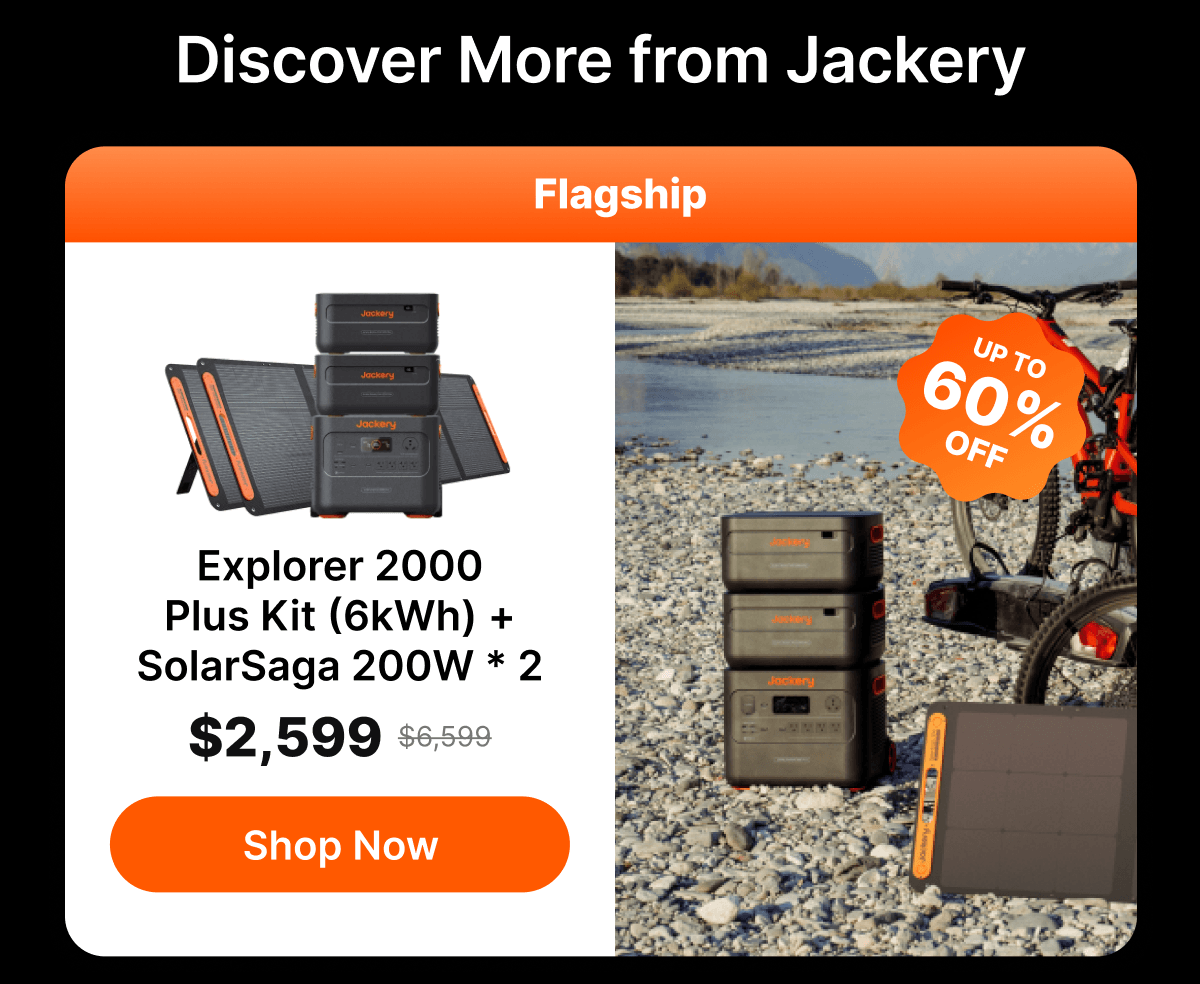 Explorer 2000Plus Kit (6kWh) +SolarSaga 200W * 2