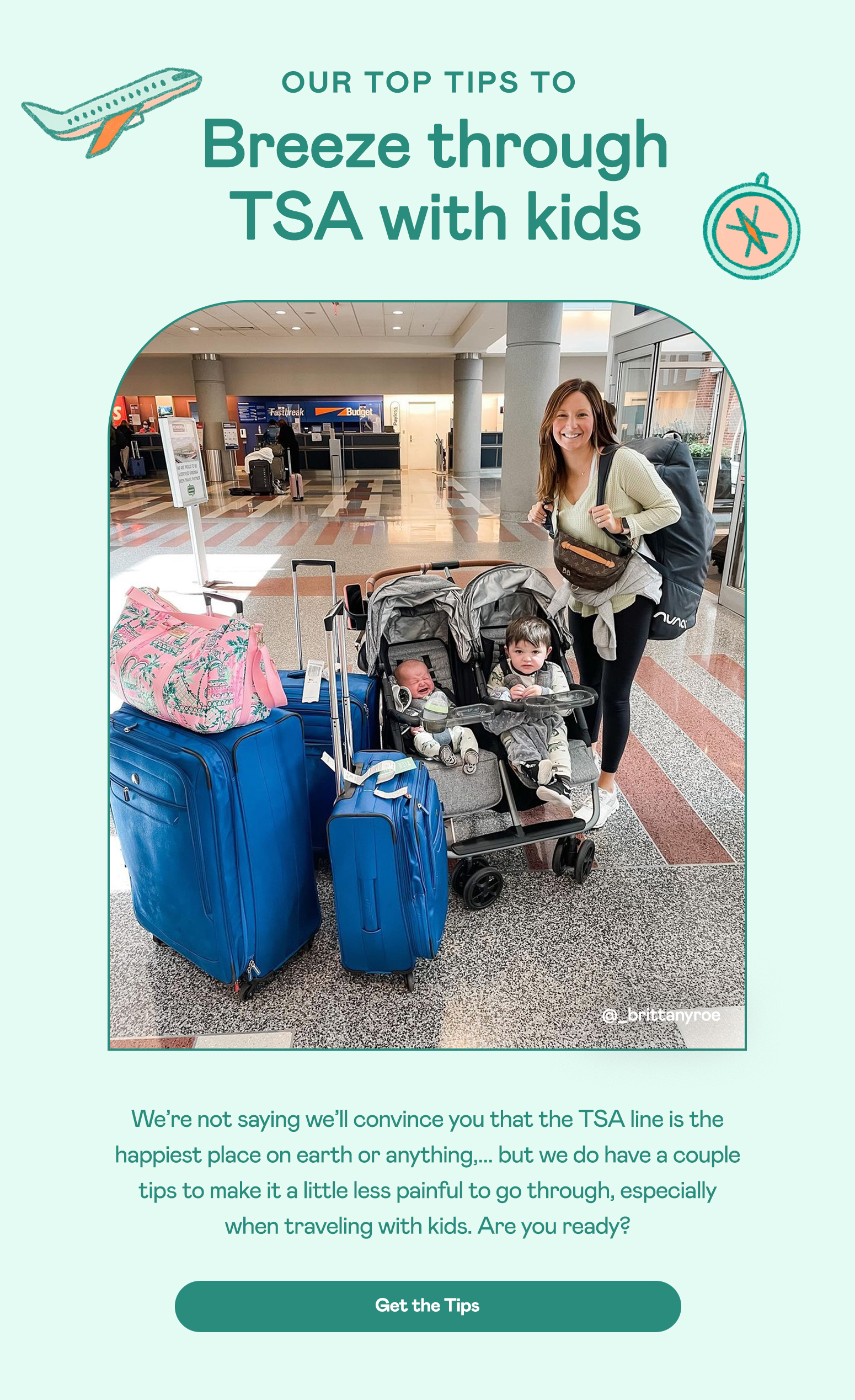 Breeze through TSA with kids ️ 🧳 Zoe Strollers