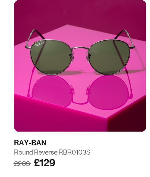 Ray-Ban Round Reverse RBR0103S £129, was £203. Shop now.