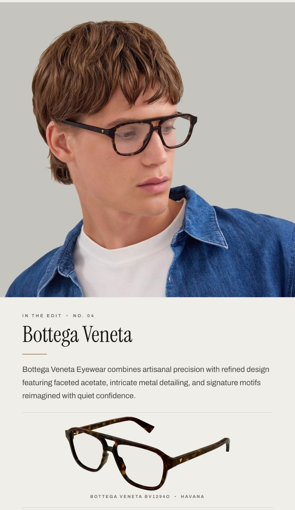 Bottega Veneta BV1294O optical frames