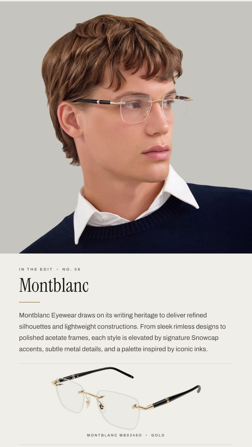 Montblanc MB0346O optical frames