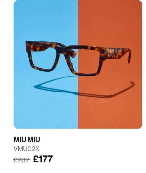 Miu Miu VMU02X £177, was £202. Shop now.