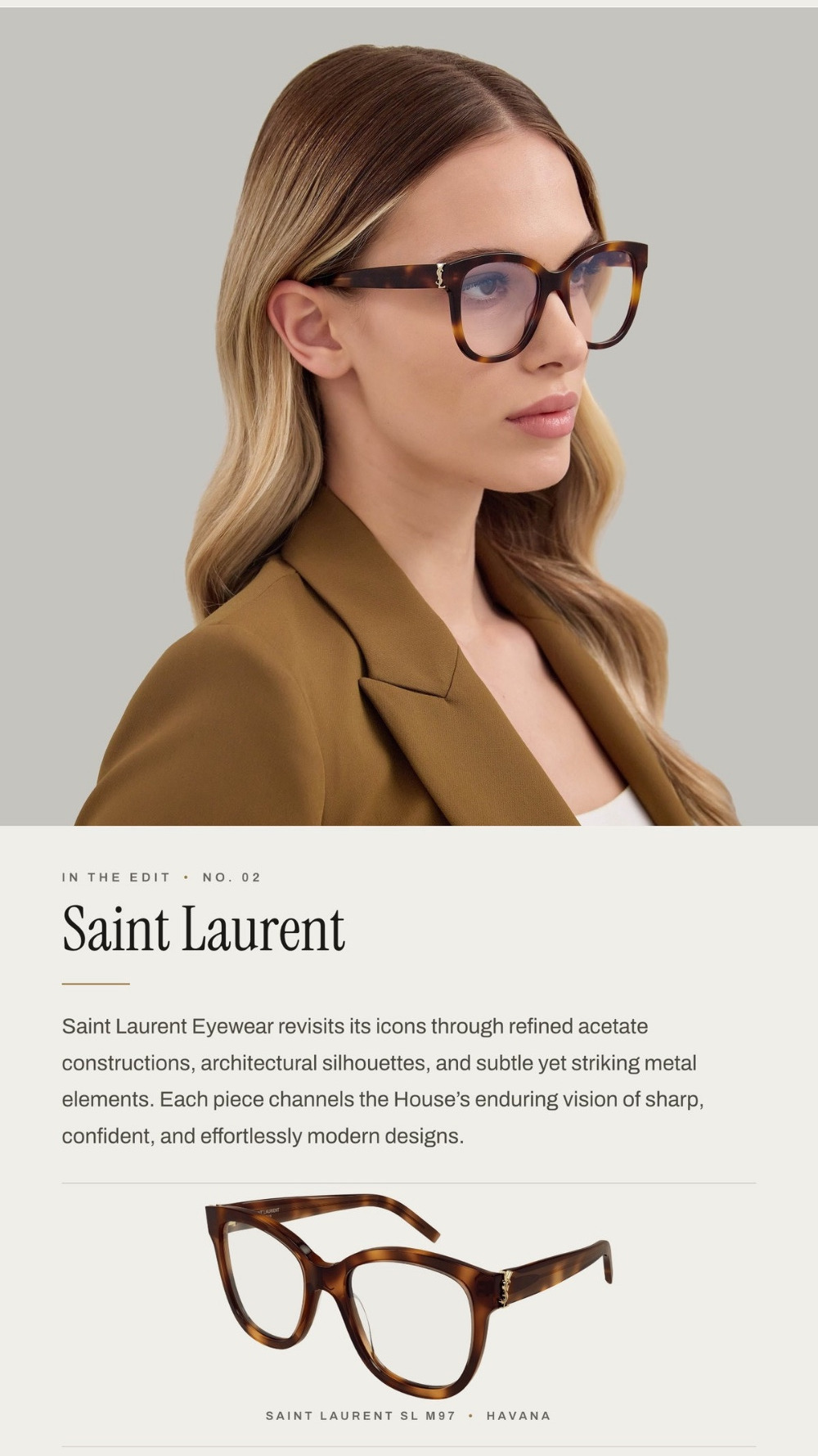 Saint Laurent SL M97 optical frames