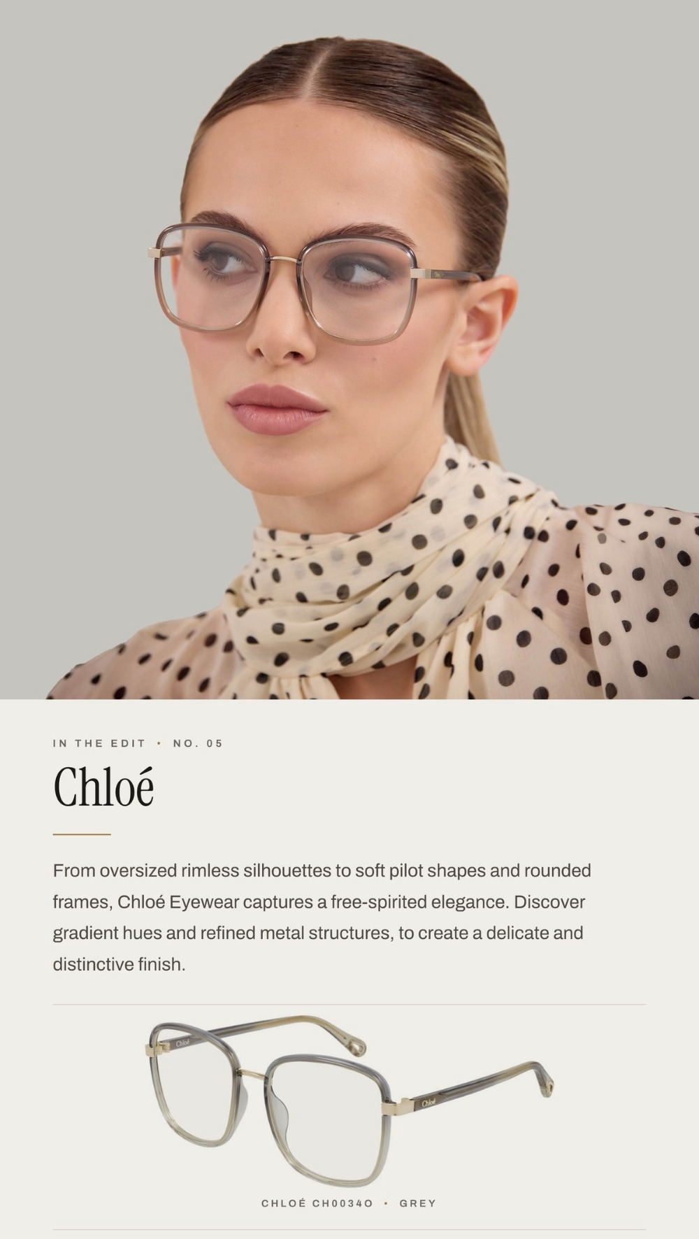 Chloe CH0034O optical frames