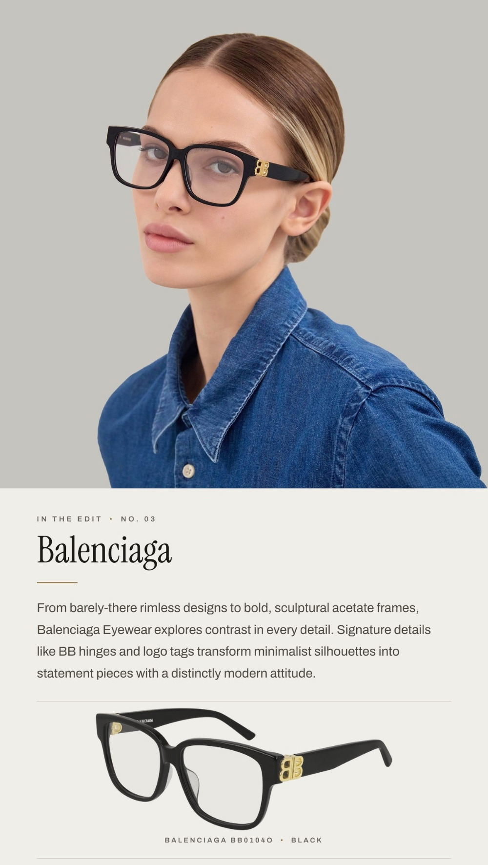 Balenciaga BB0104O optical frames