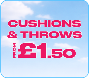 Cushions & Throws from £1.50