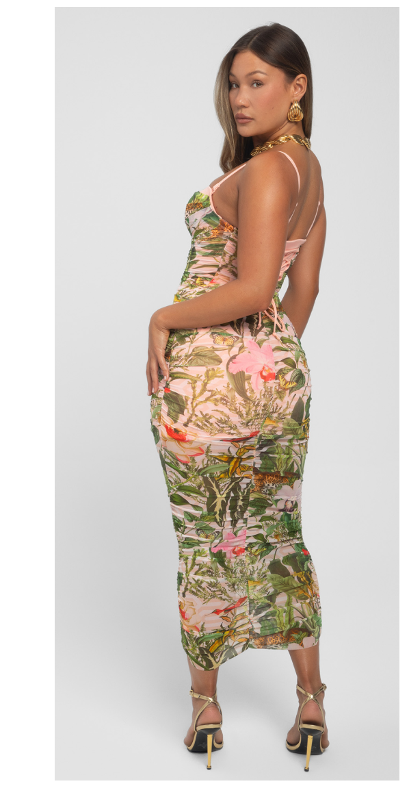 Sweetie Mesh Dress from the back