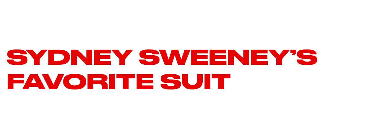 Sydney sweeney's favorite suit