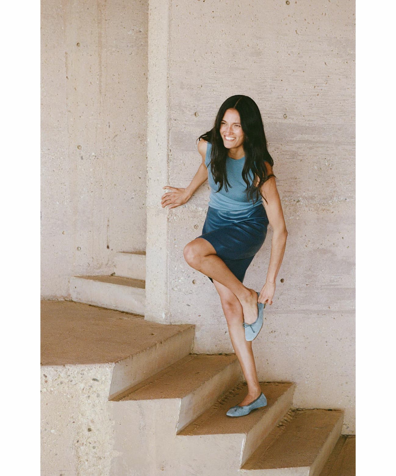The Fonteyn in Ocean Suede
