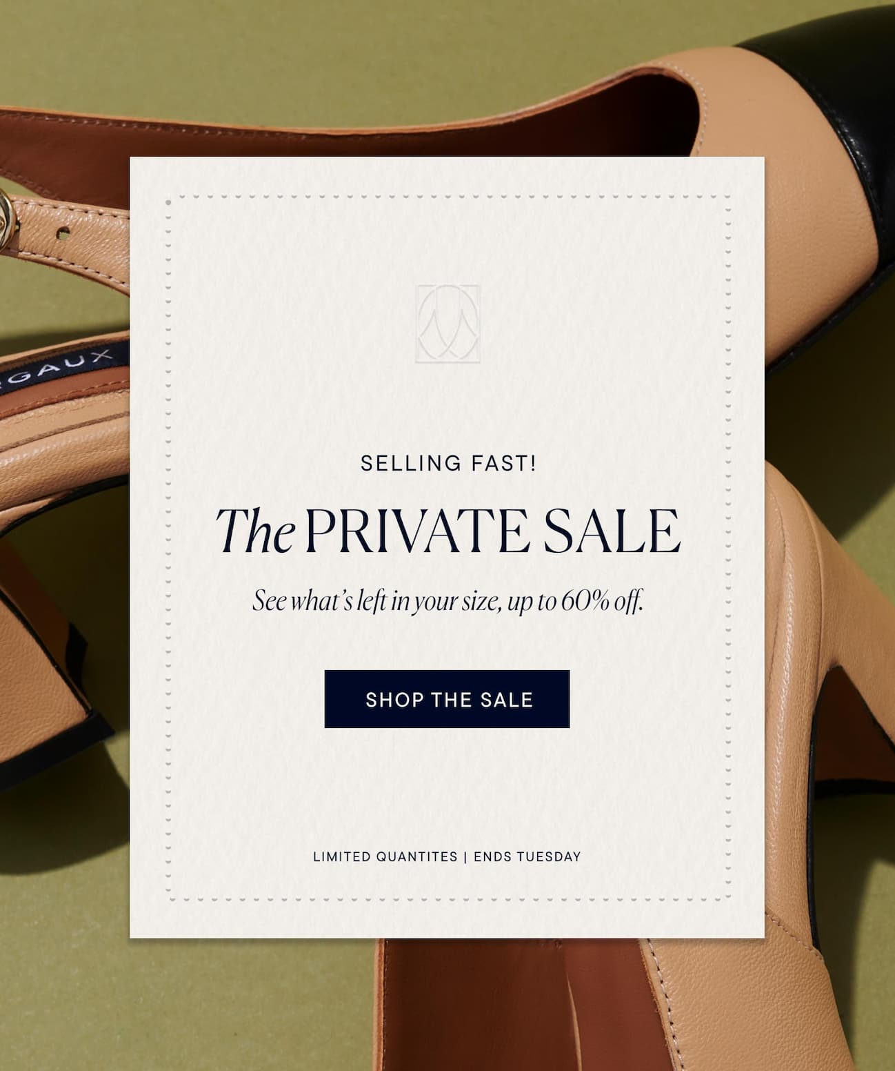 Now open: The Private Sale