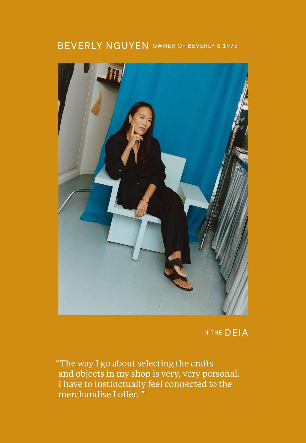 Beverly Nguyễn, owner of Beverly's 1975, in The Deia.