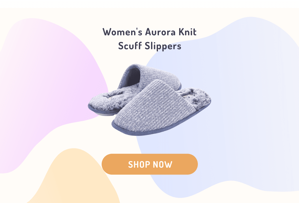 Women's Aurora Knit Scuff Slippers 