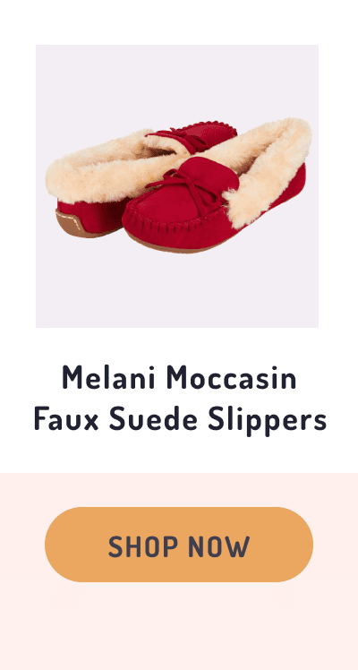  Melani Moccasin Faux Suede Slippers 