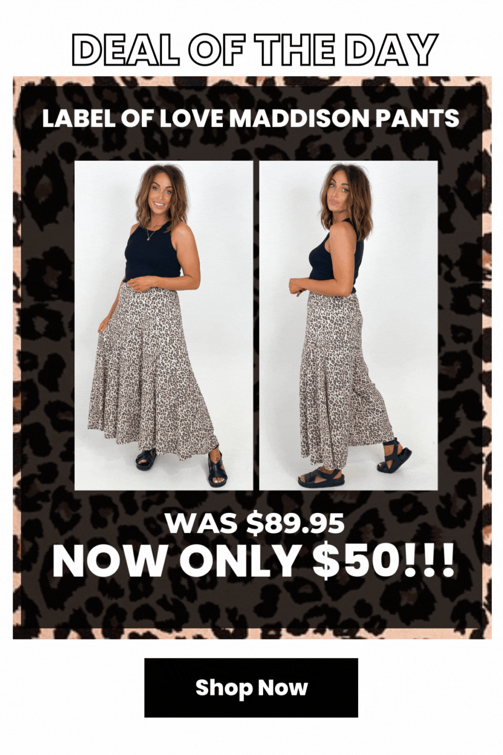 The Wide Leg Pant YOU NEED now only 50!!! Shine On