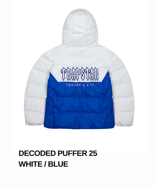 Decoded Puffer 25 White/ Blue