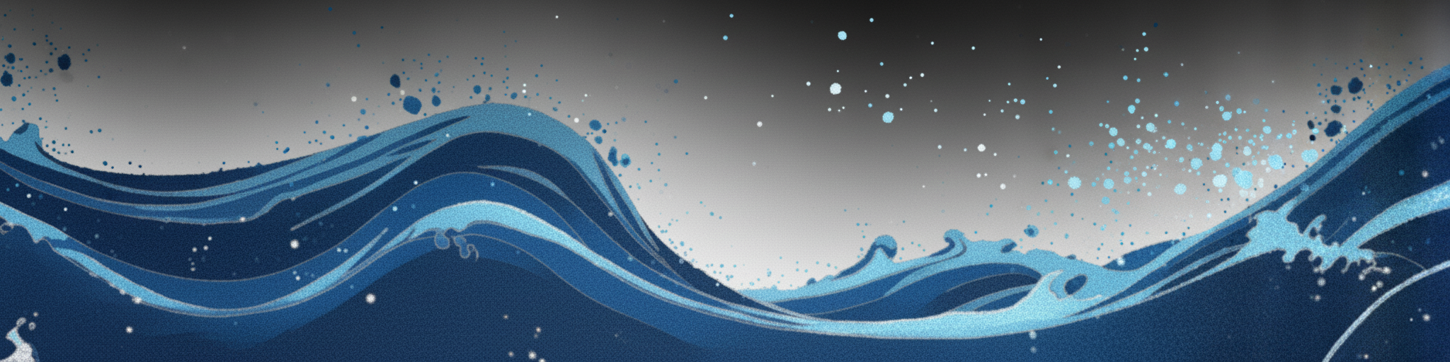 an image of a picture of a blue and white wave