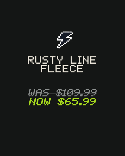 Rusty Line Oversize Crew Fleece