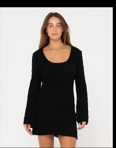 Leo Long Sleeve Knit Mini Dress