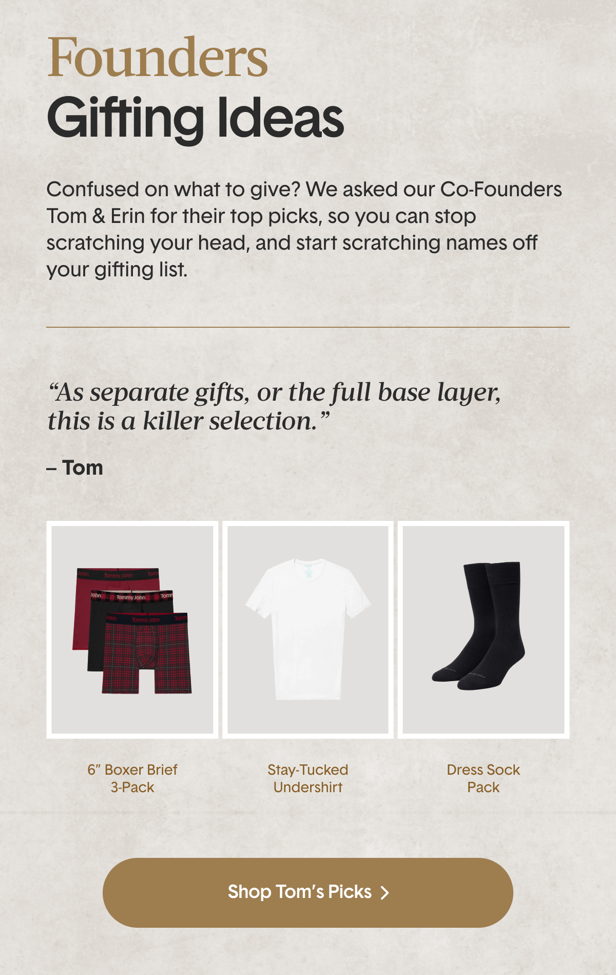 Founder's Gifting Ideas