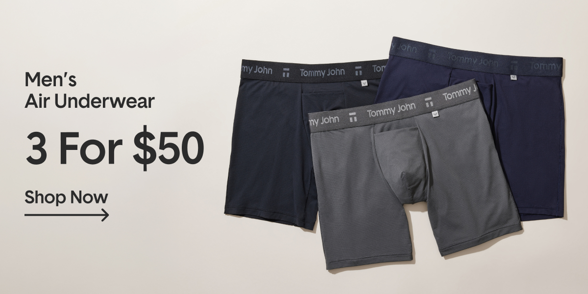 Men's Air Underwear 3 For $50 | Shop Now >