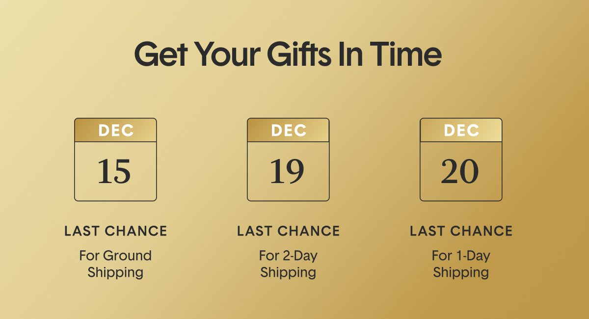 Don't Stress Out Santa! Order now and get it in time for Christmas.