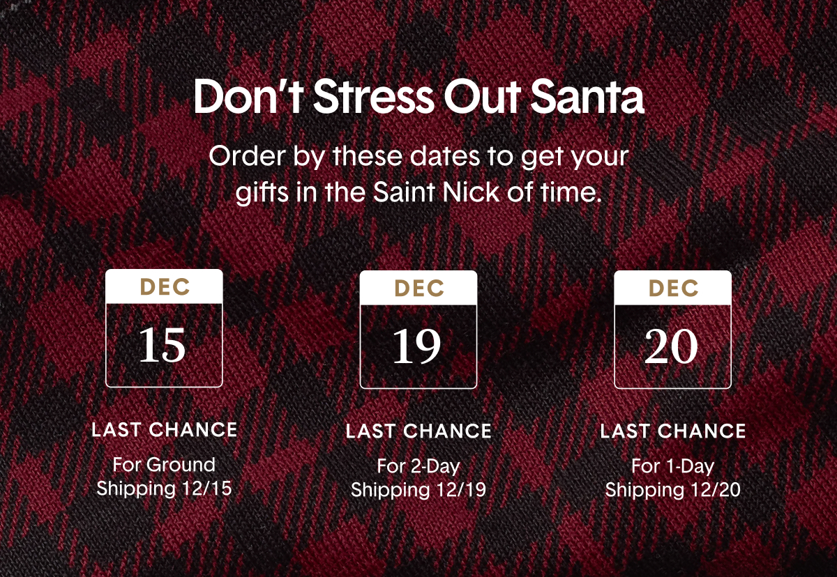 Don't Stress Out Santa