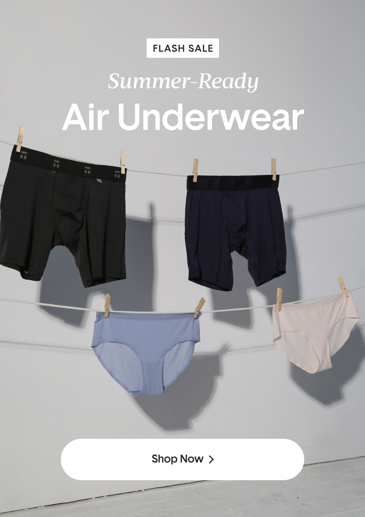 FLASH SALE! Summer-Ready Air Underwear | Shop Now >