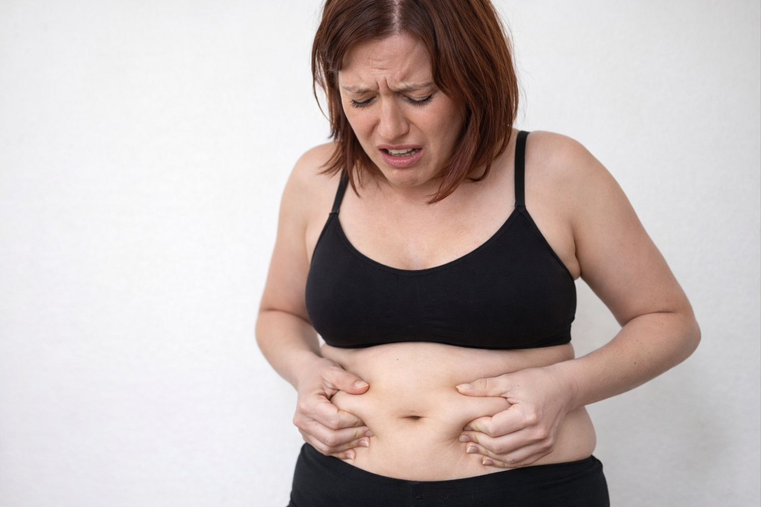 Woman enjoying morning wellness ritual