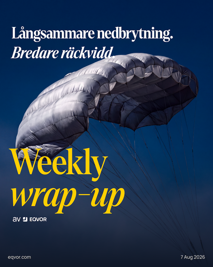 Weekly Wrap-Up: Långsammare nedbrytning. Bredare räckvidd.