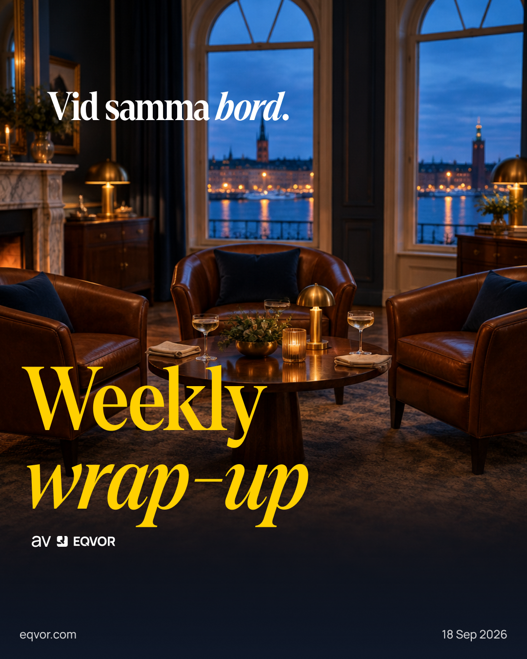 Weekly Wrap-Up: Vid samma bord.