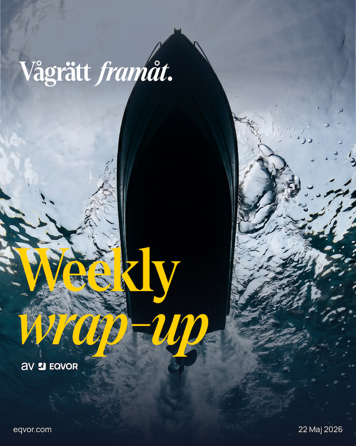 Weekly Wrap-Up: Vågrätt framåt.